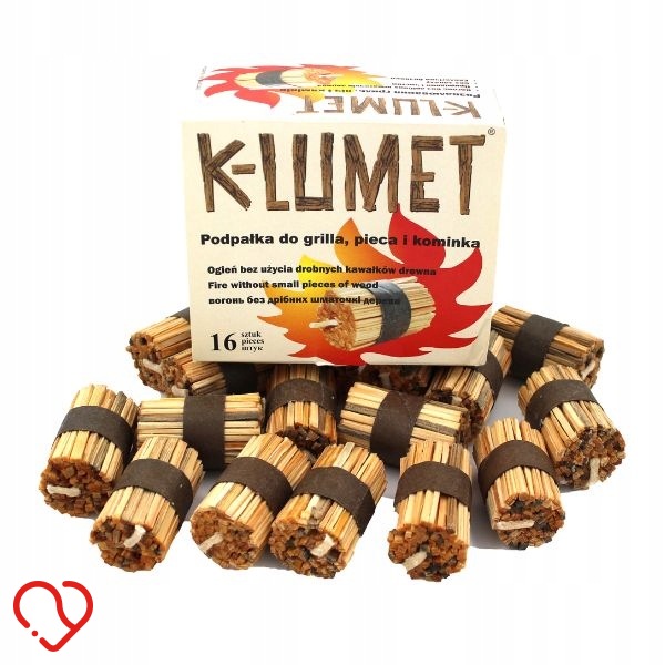 Разжигатель для печи и камина K-LUMET - 16 штук-экологически чистый разжигатель