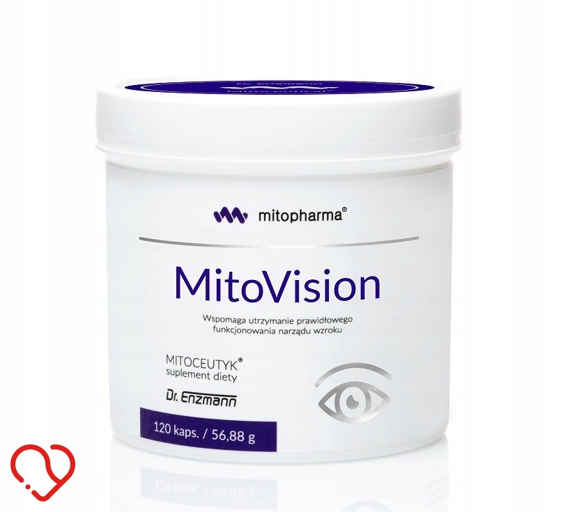 Dr Enzmann MitoVision Luteina Koenzym Q10 Kwas R-ALA 120 kapsułek