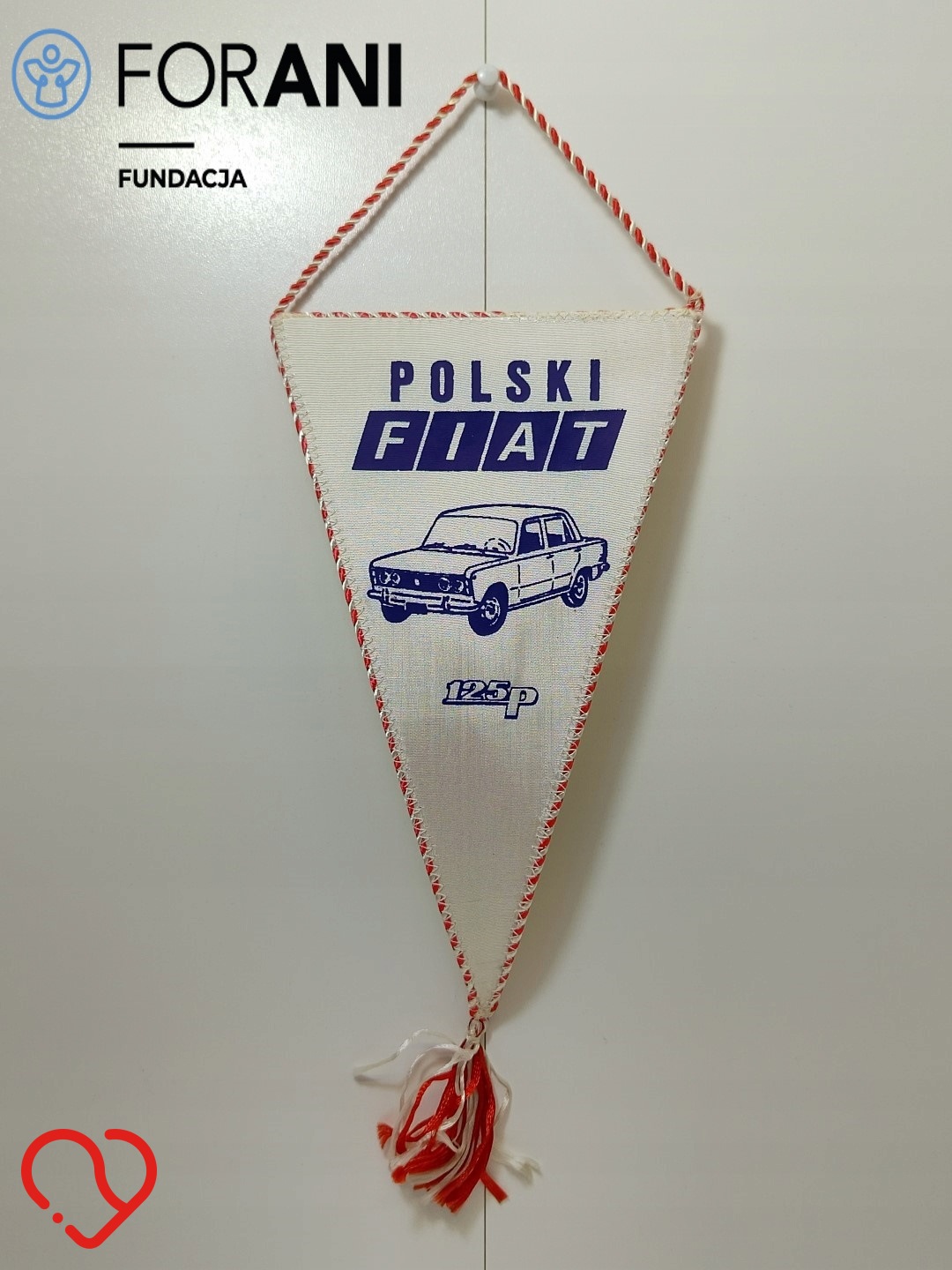 Proporczyk Polski Fiat 125P Tihany 25 VI 1972