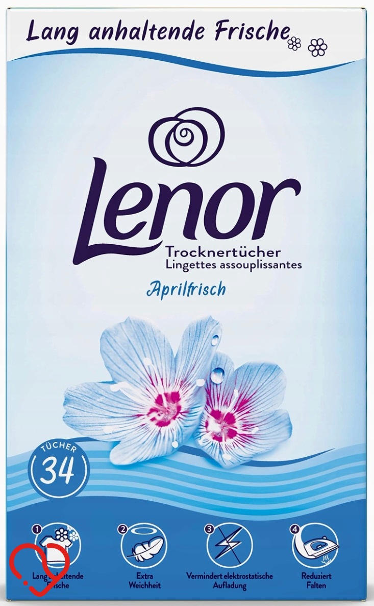 LENOR CHUSTECZKI ZAPACHOWE ODŚWIERZAJĄCE DO PRANIA APRILFRISCH 34 szt.