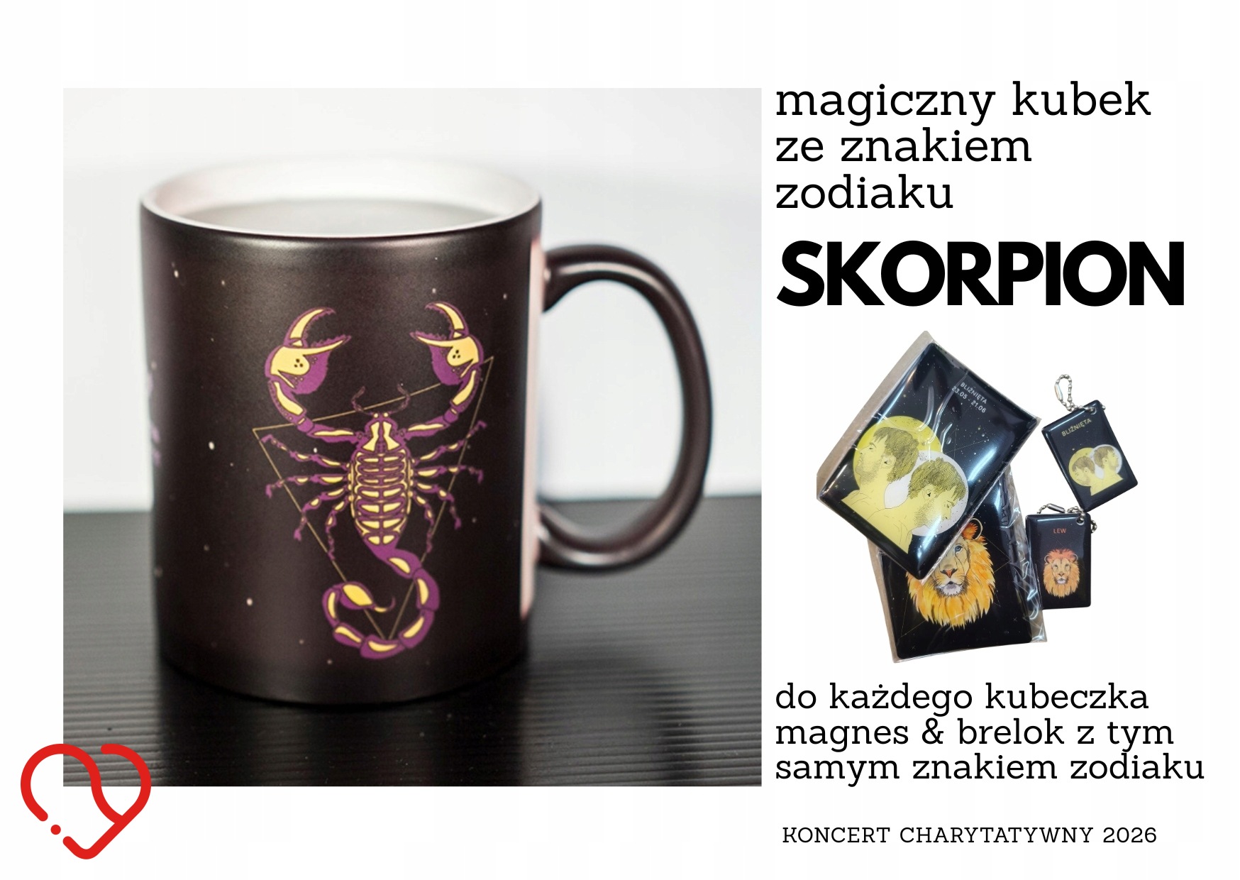 SKORPION - Magiczny kubek ze znakiem zodiaku