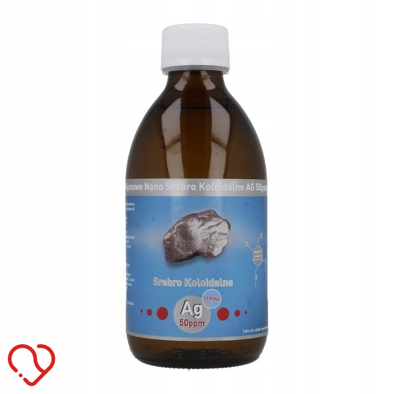 Коллоидное серебро НЕИОННОЕ сильное 50 PPM Vitacolloids 300 ml