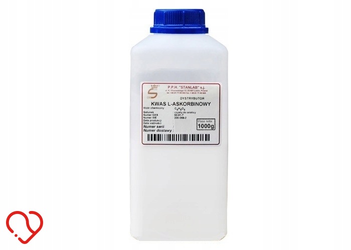 Stanlab Kwas L- askorbinowy Witamina C Kwas Askorbinowy CZDA 1 kg