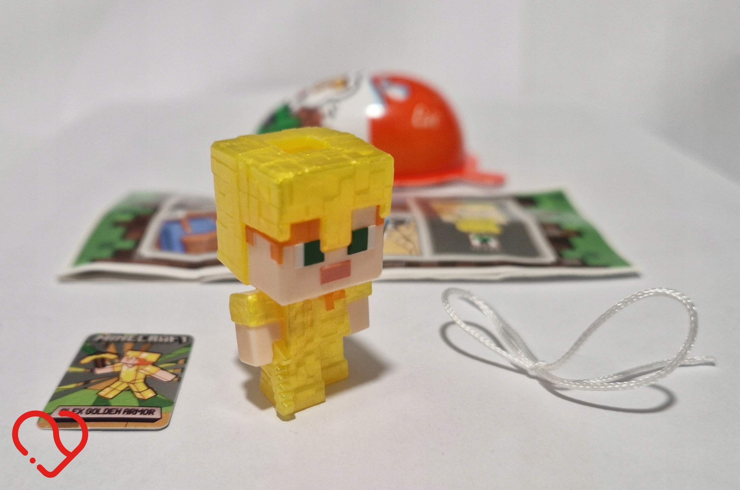 Figurka ALEX GOLDEN ARMOR Kinder Joy Minecraft VC312