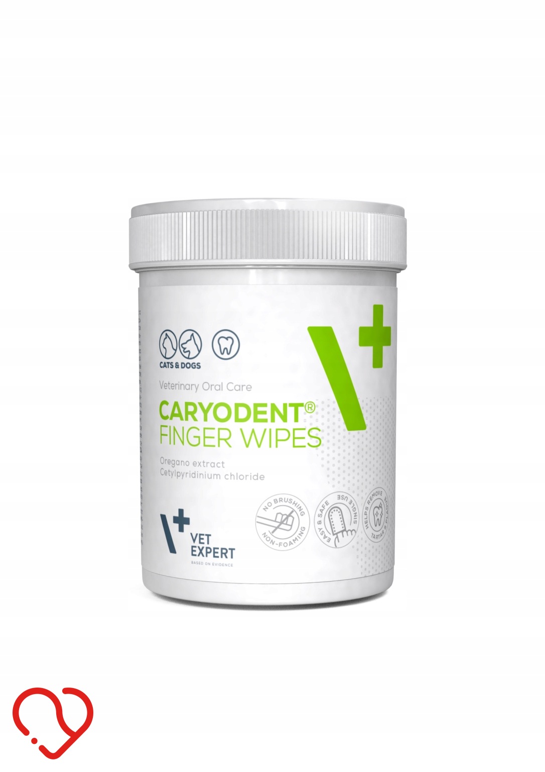 VetExpert CARYODENT FINGER WIPES 50 szt - czyściki do zębów
