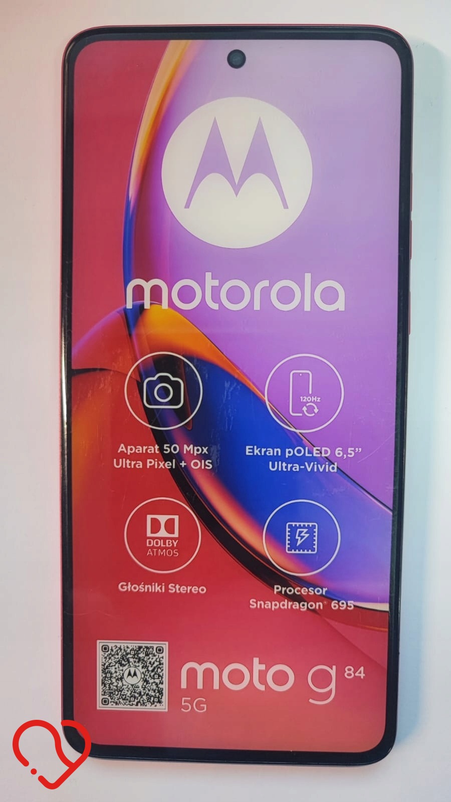 Atrapa eksponat wystawa prezenter smartfon MOTOROLA MOTO G84 5G