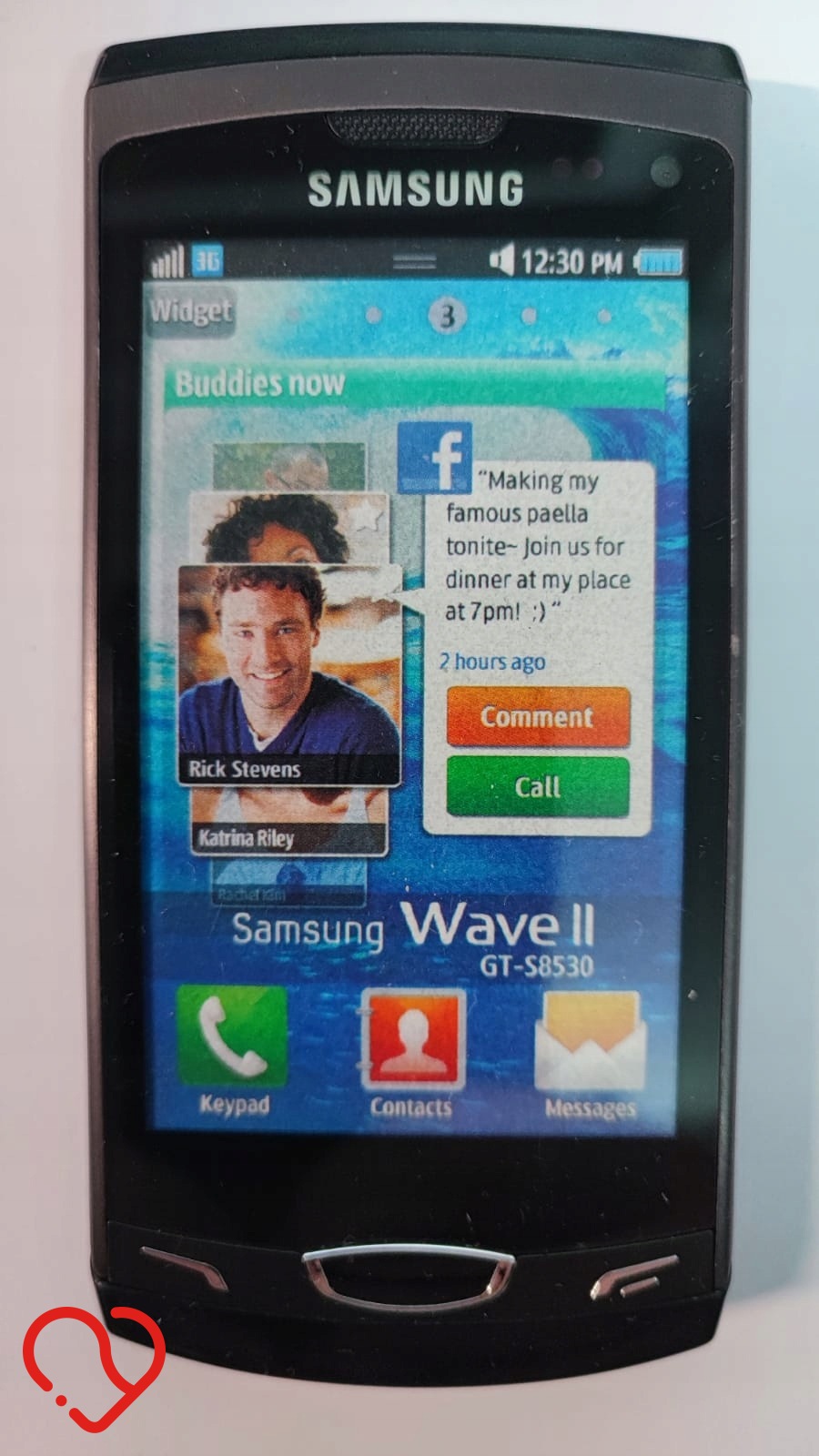 Atrapa eksponat wystawa prezenter Samsung WAVE II GT-S8530