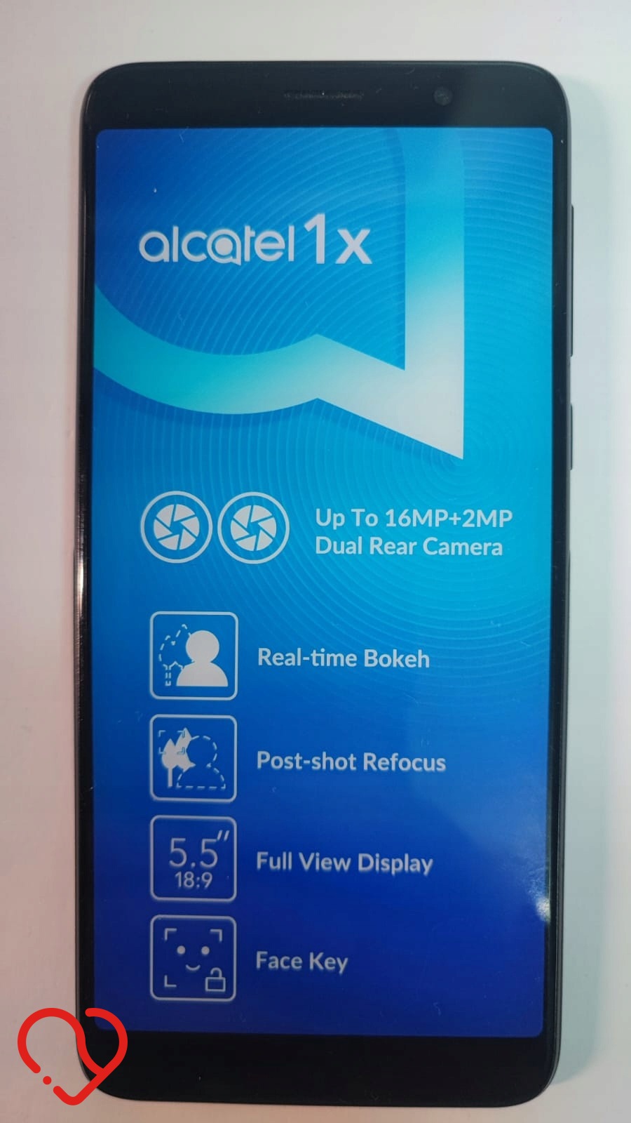 Atrapa eksponat wystawa prezenter smartfon ALCATEL 1X