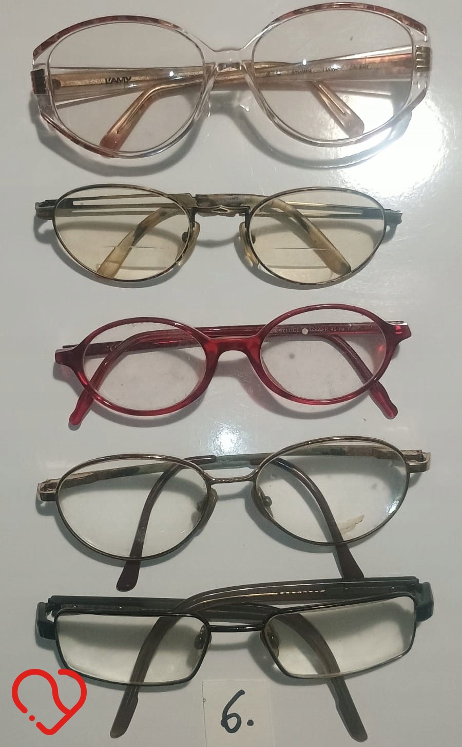 okulary - zestaw oryginalnych, vintage