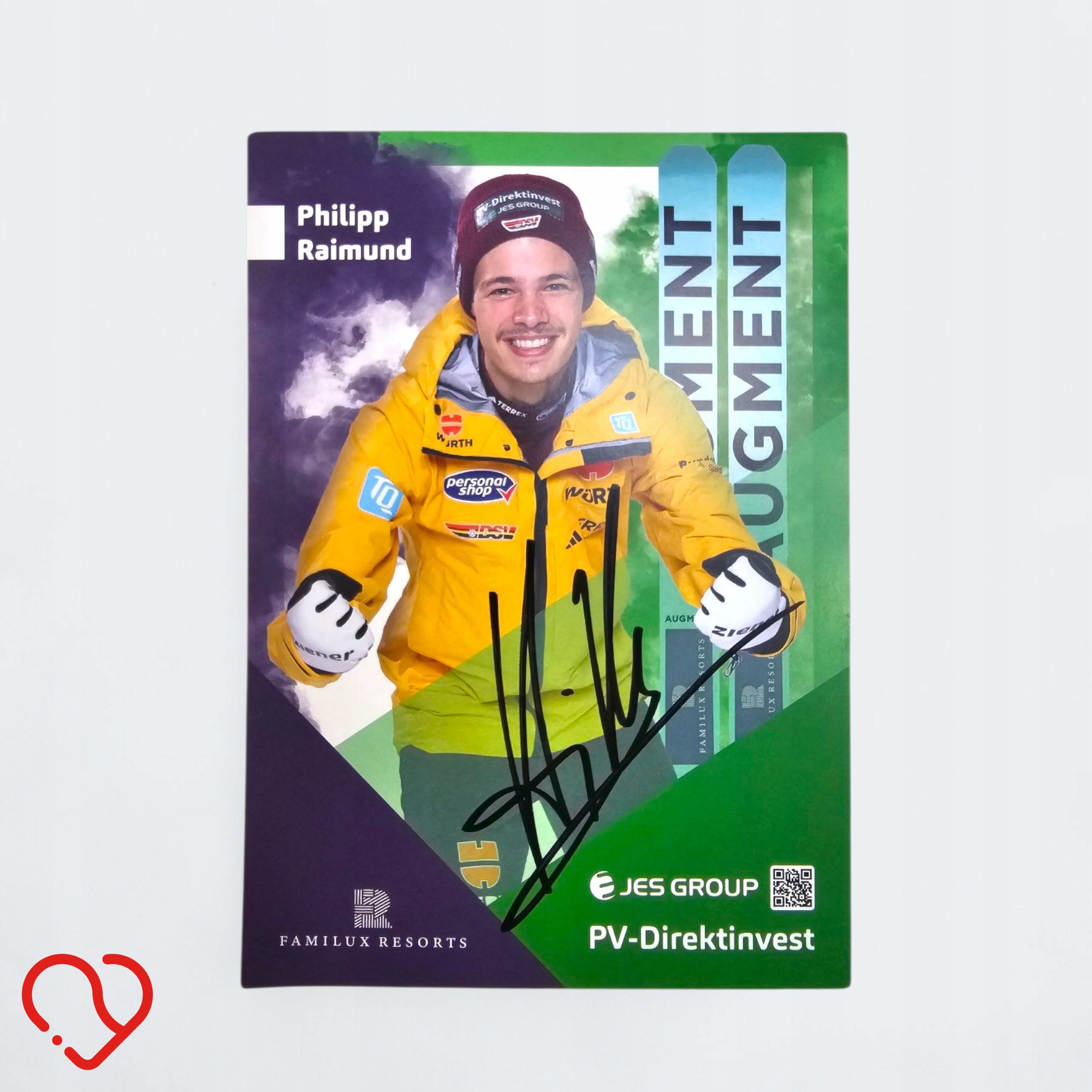 Philipp Raimund - kolekcjonerska karta z autografem (ski)