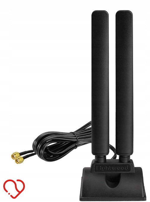 Antena WiFi 6E 2,4/5/6 GHz RP-SMA Trójpasmowa do Routera