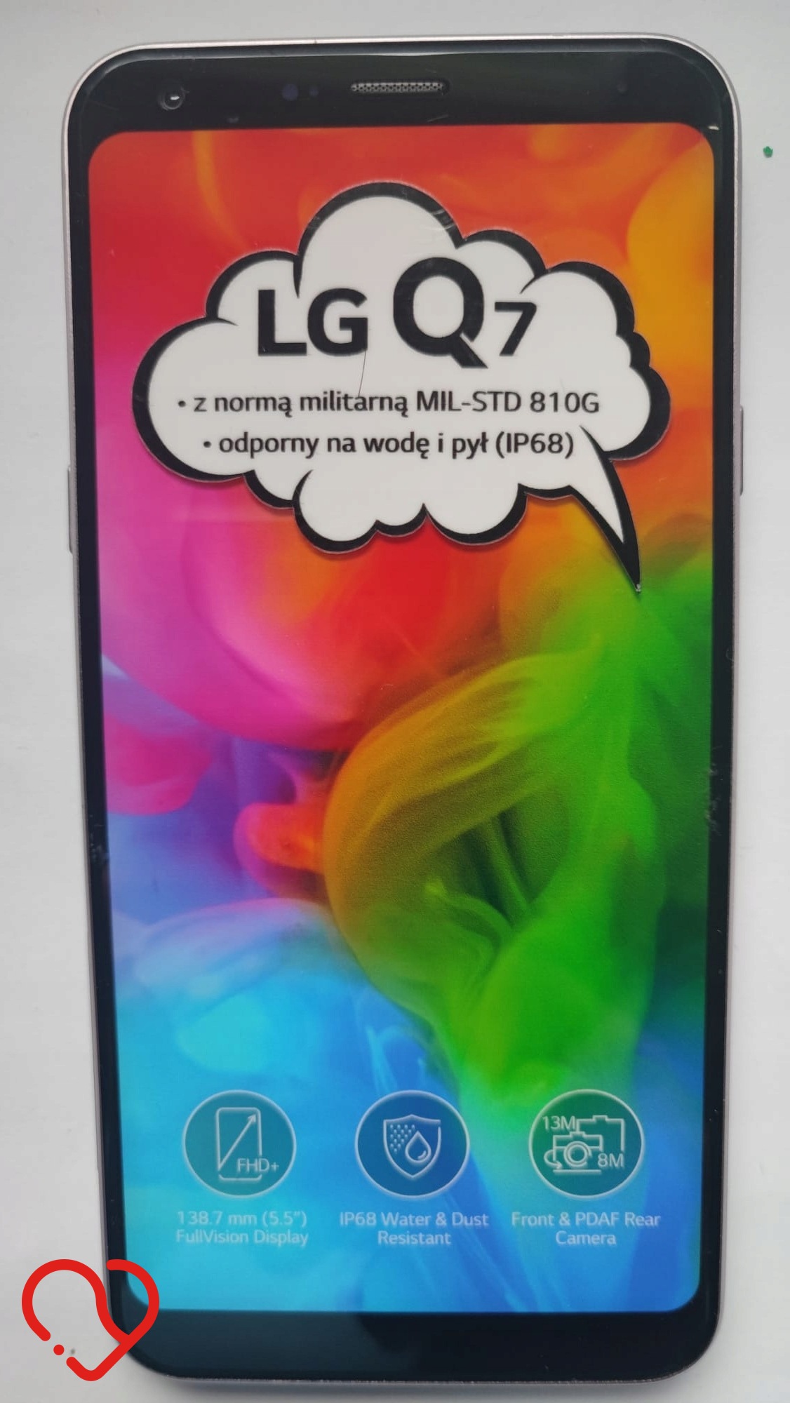 Atrapa eksponat wystawa prezenter smartfon LG Q7