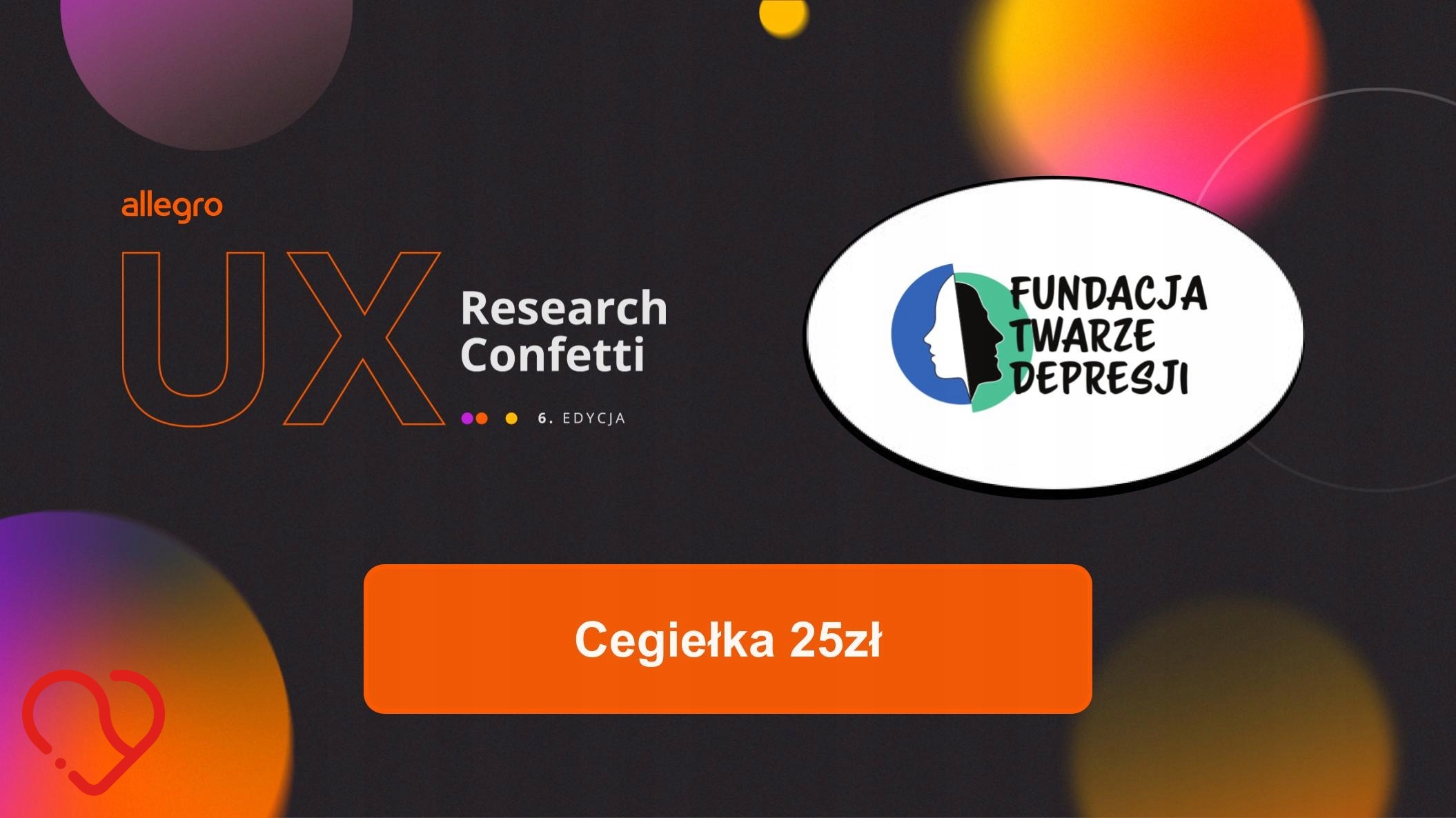 Cegiełka 25 zł – UX Research Confetti: Run UX, Run!