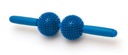Masażer ręczny z wypustkami Sissel Spiky Twin Roller niebieski