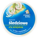 Fisher King Koreczki śledziowe a'la wiejskie w oleju rzepakowym 200 g Fisherking 0,22 kg