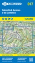 017 DOLOMITY AURONZO I COMELCIO mapa turystyczna 1:25 000 TABACCO 2023 Praca zbiorowa