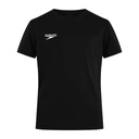Koszulka pływacka Speedo Na codzień bawełniana czarny XXL