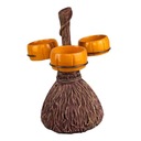 Snack Bowls Stand Halloween Broomstick 3 Bowls