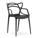 Krzesło ażurowe Care Life 54 x 55 x 82,5 cm czarne