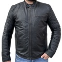 Motocyklowa Męska Kurtka Skórzana - 2XL