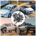 Купить 30pcs grey универсальный plastic car push retainer clips for внутренний panels