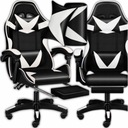 Fotel gamingowy Memfis aming Chair Mark Four LC04 ekoskóra czarno-biały