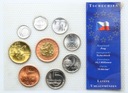 Czechy - zestaw SET menniczy - 9 monet - Stan MENNICZY UNC