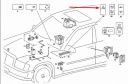 Mercedes-benz 190 w201 кнопка выключатель awaryjnego a0008209010 oem недорого