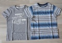 Primark bluzka dziecięca krótki rękaw bawełna niebieski rozmiar 128 (123 - 128 cm)