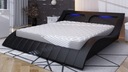 Łóżko podwójne tapicerowane Remax NEW 160x200 czarny