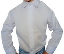 Avena koszula dziecięca długi rękaw bawełna biały rozmiar 134 (129 - 134 cm)