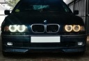 2 шт bmw кольца лед  маркеры 120w линза мощный e39 e60 белый холодная barwa лучшего качества
