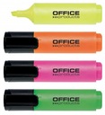Zakreślacz różne kolory Office Products 4 szt.
