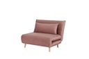 Kanapa Signal Fotele wypoczynkowe 105 x 90 cm welur różowy