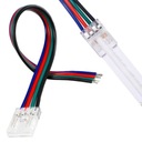Złączka do taśm LED RGB COB 10mm łącznik z przewodem zaciskana zacisk