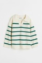 H&M sweterek dziecięcy biały akryl rozmiar 122 (117 - 122 cm)