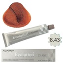 Alfaparf Evolution Of The Color Cube trwała farba do włosów 8.43 jasny blond miedziano złoty 60ml