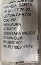 Накладка хром кришка накладка бампера передній hyundai santa fe iv рестайл 20-23 з доставкою