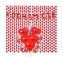 Balony Zaręczynowe Walentynkowe Kocham Cie Czerwone Kurtyna Serca Zestaw