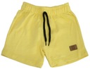Onno Baby krótkie spodenki przed kolano bawełna żółty rozmiar 86 (81 - 86 cm)