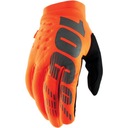 Rękawice 100% Brisker Youth Fluo Orange/Black S