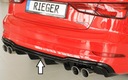 Dokładka zderzaka dyfuzor Audi A3 S3 8V 2016+