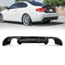 Bmw e92 e93 диффузор бампера m пакет черный блеск приложение спойлер зад с разборки
