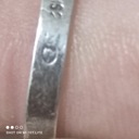 Stary srebrny pierścionek Polski