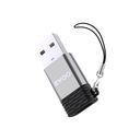 BWOO adaptér BZ-38 USB-C - USB šedý OTG