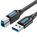 Kabel USB-A Vention COOBD do USB-B czarny 0,5 m