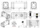 Новый бачек гидравлический 120l 410x330x1000 монтажный с задний с фланец с разбора