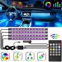 Освещение автомобили rgb лента лед  к автомобиля с пультом через usb к салон дешевле