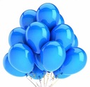 Balon odcienie niebieskiego okrągły 100 szt.