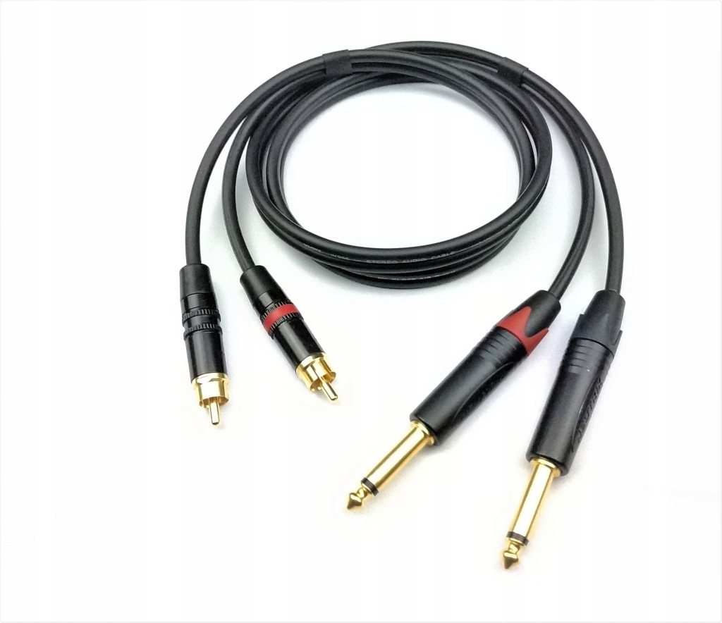 Klotz Kabel 2x Jack 6,3 mm-RCA Neutrik 1 m